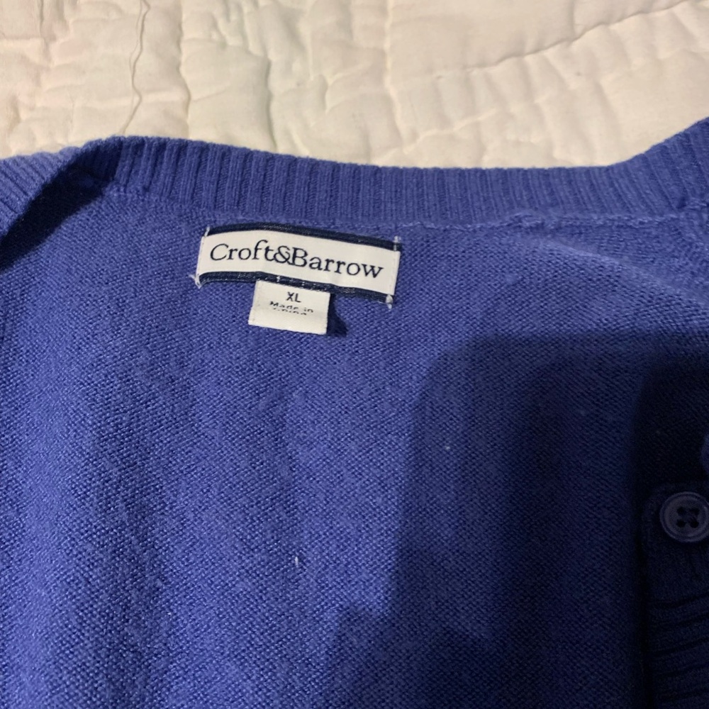 Croft & Barrow Royal Blue Knit Top
